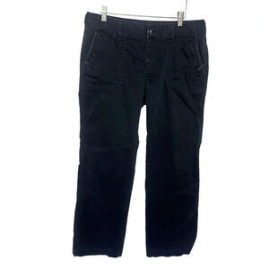 Eddie Bauer 10 black cargo minimalist cotton‎ blend pants